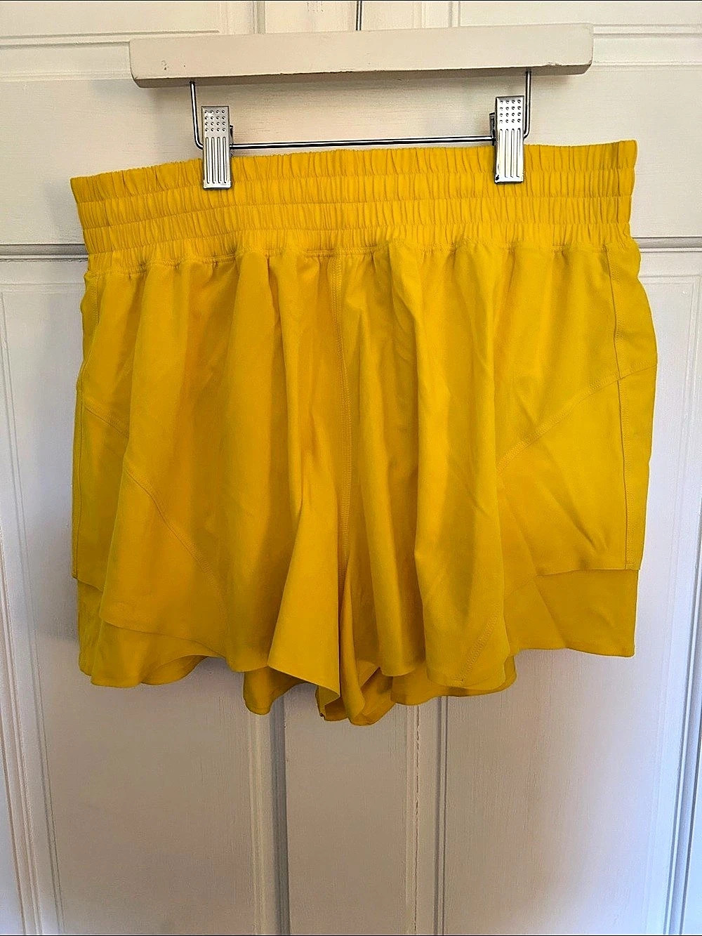 Lululemon Track That High-Rise Lined Short 3" Yellow